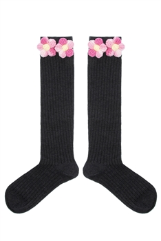3D Floral Mid-calf Socks SK0040