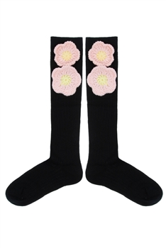 3D Floral Mid-calf Socks SK0041