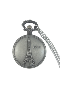 Paris Watch Necklace WH0011 - Silver - L