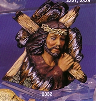 2332 Wood-Carved Jesus with Cross