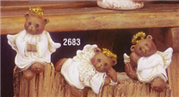 2683 Angel Bear Shelf Sitters