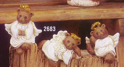 2683 Angel Bear Shelf Sitters