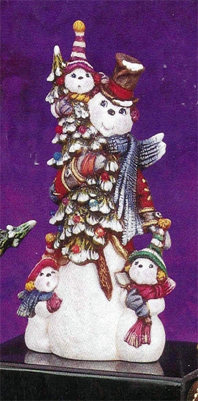 2883 Snowman Holding Tree