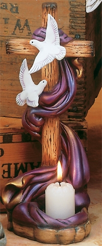 3039 Doves & Candle Holder