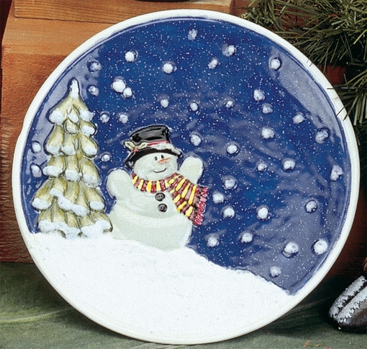 3502 Snowman Plate