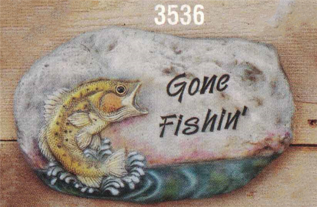 3536 Gone Fishing Slab