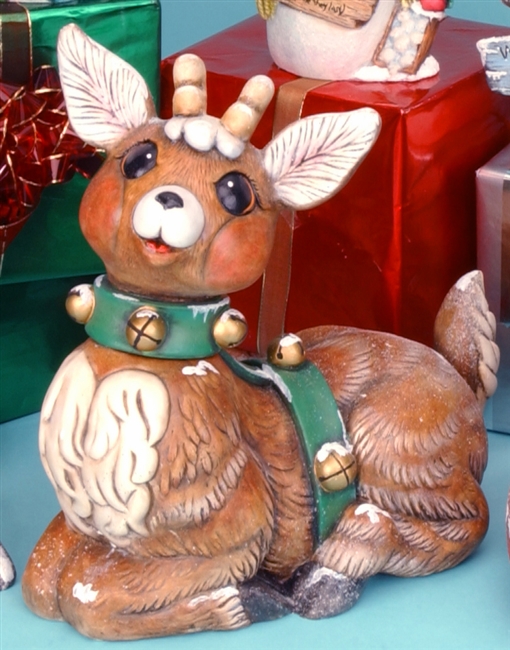 3659 Jingle Laying Deer (Head/Tail)