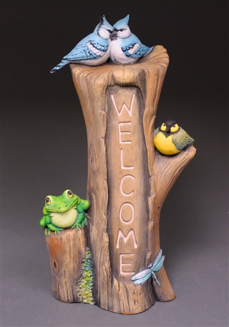 4173 Bird Frog Welcome
