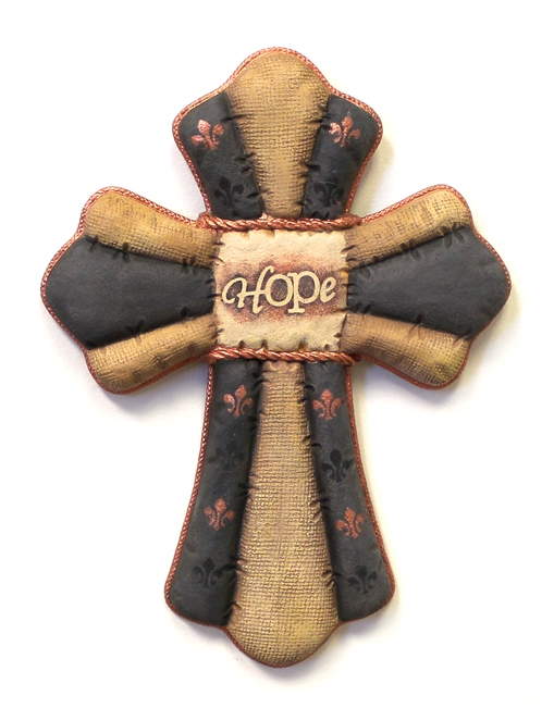 4199 Large Burlap Cross