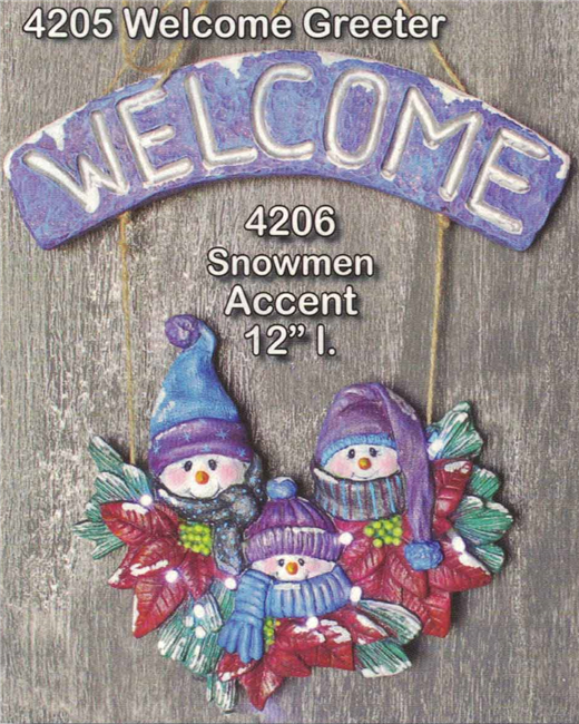 4206 Snowman Greeter Accent