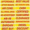 15 Inch Red & Yellow Sign