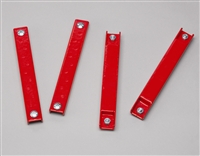 Red Rubber Coated Magnetic License Plate Holder