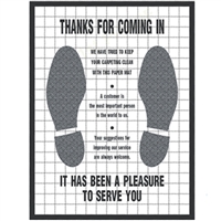 Poly-Coated Paper Floor Mat