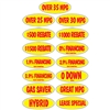 Red and Yellow Oval Incentive Slogans