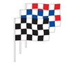 Poly Checkered Rectangle Antenna Flag