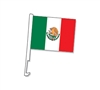 Clip-On Mexico Car Window Flag