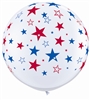 3ft Red & Blue Star Balloon