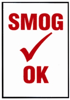 Smog Check Decals