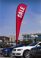 Paddle Flag Sale Kit with Tire Base