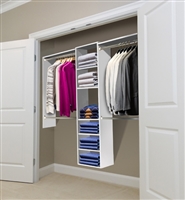 White Melamine Closet Organizer