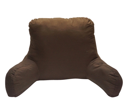 Microfiber Firm Campus Bedrest - Dark Brown Items