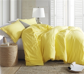 Luxury Comforter Natural Loft College Comforter Limelight Yellow Twin Extra Long Bedding
