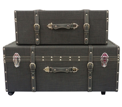 Black Texture - Collegiate Trunks Dorm Trunks Dorm Storage Solutions