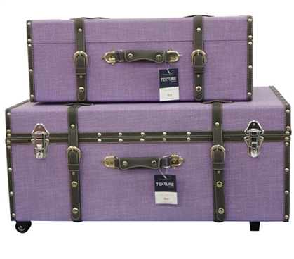 Lavender Texture - Collegiate Trunks Dorm Storage Solutions Dorm Room Storage