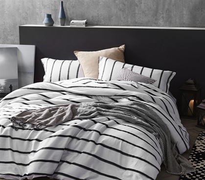 Black and White Twin XL Comforter College Bedding