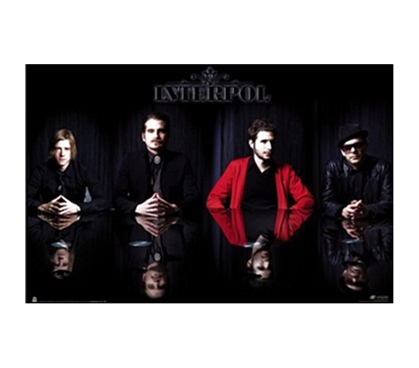 Interpol - Group Shot College Dorm Poster college dorm decor poster featuring famous band members from Interpol