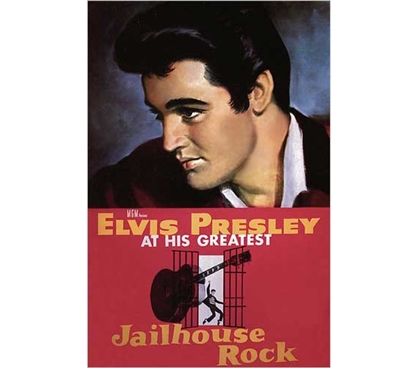 Best Dorm Decor - Elvis - Jailhouse Rock Poster - Fun Supplies For College