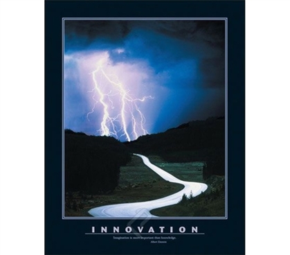 Innovation Poster - Inspire College Students with this poster for their dorm room walls