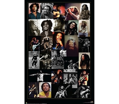 Bob Marley - Musician Collage Poster