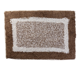 College Cotton Bath Mat - Brown