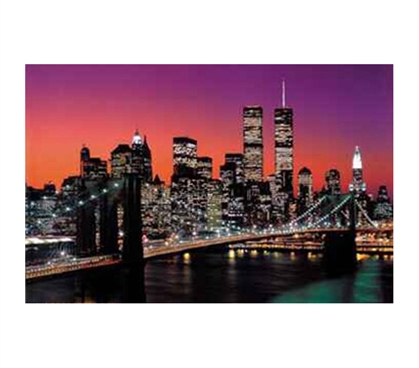 NY City Brooklyn Bridge Wall Poster