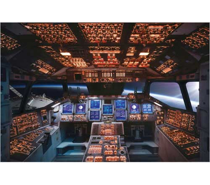 Decorate Your Dorm - Columbia Space Shuttle Cockpit Poster - Very Cool Dorm Wall Decoration