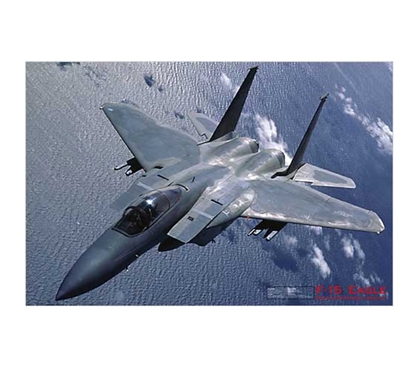 Decorate Your College Dorm Room - F-15 Eagle Poster - Cool College Wall Decor