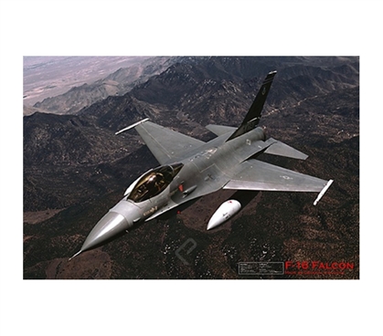 F-16 in the Sky - Fighting Falcon - Poster