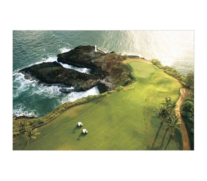 Products For College - Golf Course, Hawaii Coast Poster - College Decor