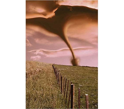 Enhances College Decor - Tornado On Field Poster - Cool Nature Poster