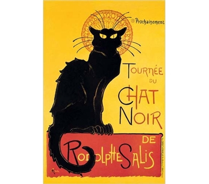 Cool Artistic Poster - Tournee du Chat Noir de Rodolphe Salis Poster - Decorate Your Dorm