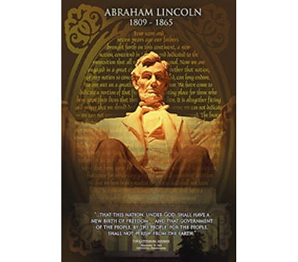 Abraham Lincoln Monument, The Gettysburg Address Poster