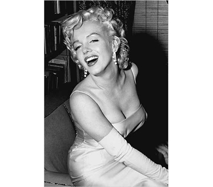 Decorations For Dorms - Marilyn Monroe Posing Poster - Glamorous College Wall Decor