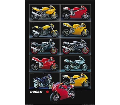 Ducati Chart Poster Dorm College Motorcycle Posters Dorm Room Products College Items Cool Dorm Posters For Cheap