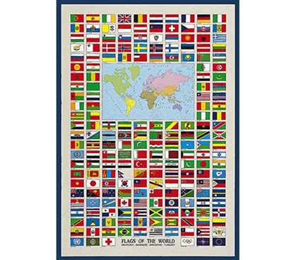 Travel the World - Flags of the World - College Poster