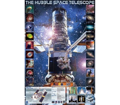 Genius Hubble Space Telescope Poster for College Students