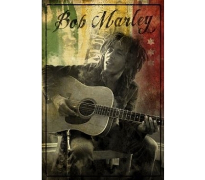 Posters Are Dorm Must-Haves - Bob Marley Guitar Rasta Poster - Great For Music Fans