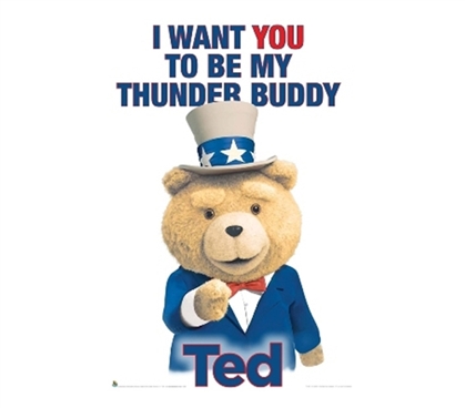 Decorations For Dorms - Ted - Buddy Poster - Funny Poster For Dorms