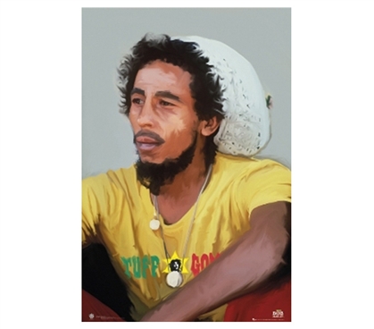 Colorful Dorm Decor Painting of Bob Marley- Dorm Wall Poster