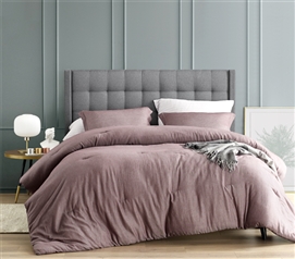 Essential Twin XL Bedding Rhubarb Brown Croscutt Unique Designer College Comforter for Dorm Bed